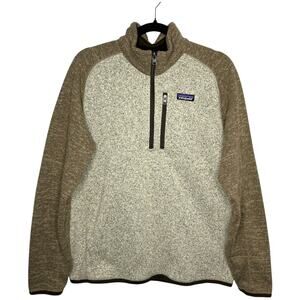 Patagonia Men's Medium Better Sweater 1/4 Zip 25523 Bleached Stone Pale Khaki